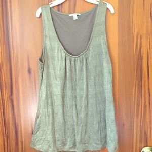 Gold banana republic tank top!!!